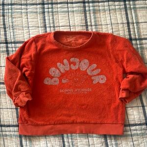 tiny cottons bonjour sweatshirt 10y